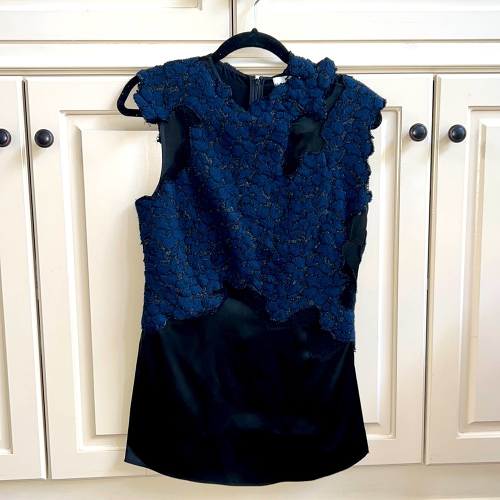 NWT 3.1 Phillip Lim Mixed Media Silk Sleeveless Top